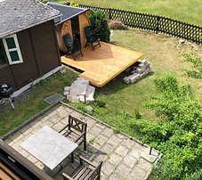 Blick auf die Terrasse