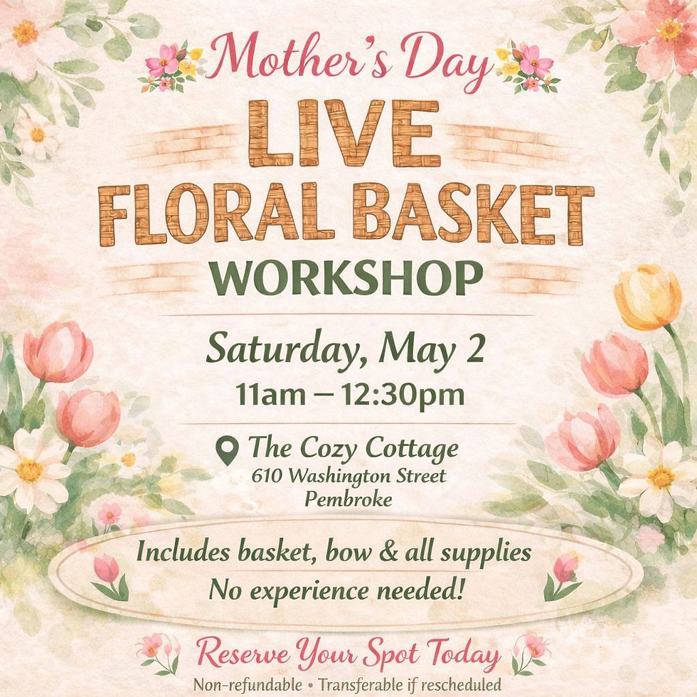 🌷Mother’s Day Live Floral Basket Workshop🌷