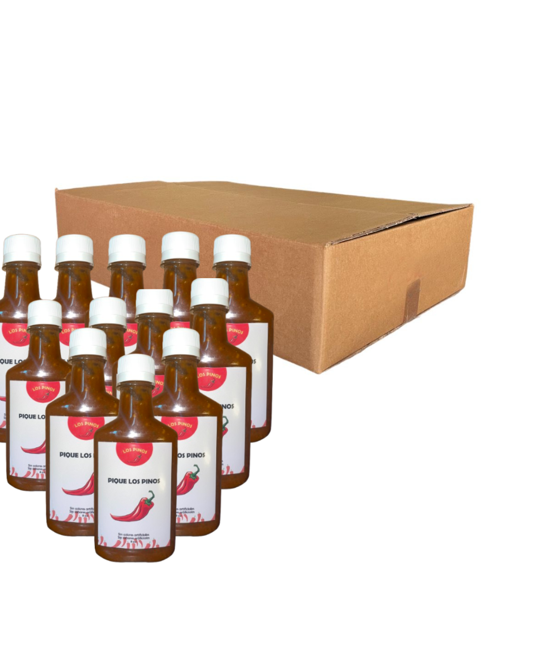 Docena Pique Los Pinos – Sabor Original, Salsa Picante Artesanal (8.5 oz c/u)