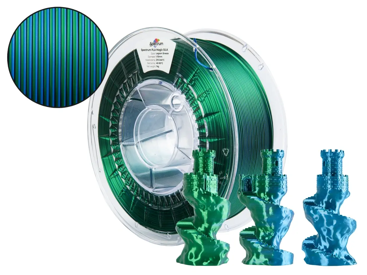 PLA MAGIC SILK Lagoon Breeze refill 1kg - Spectrum