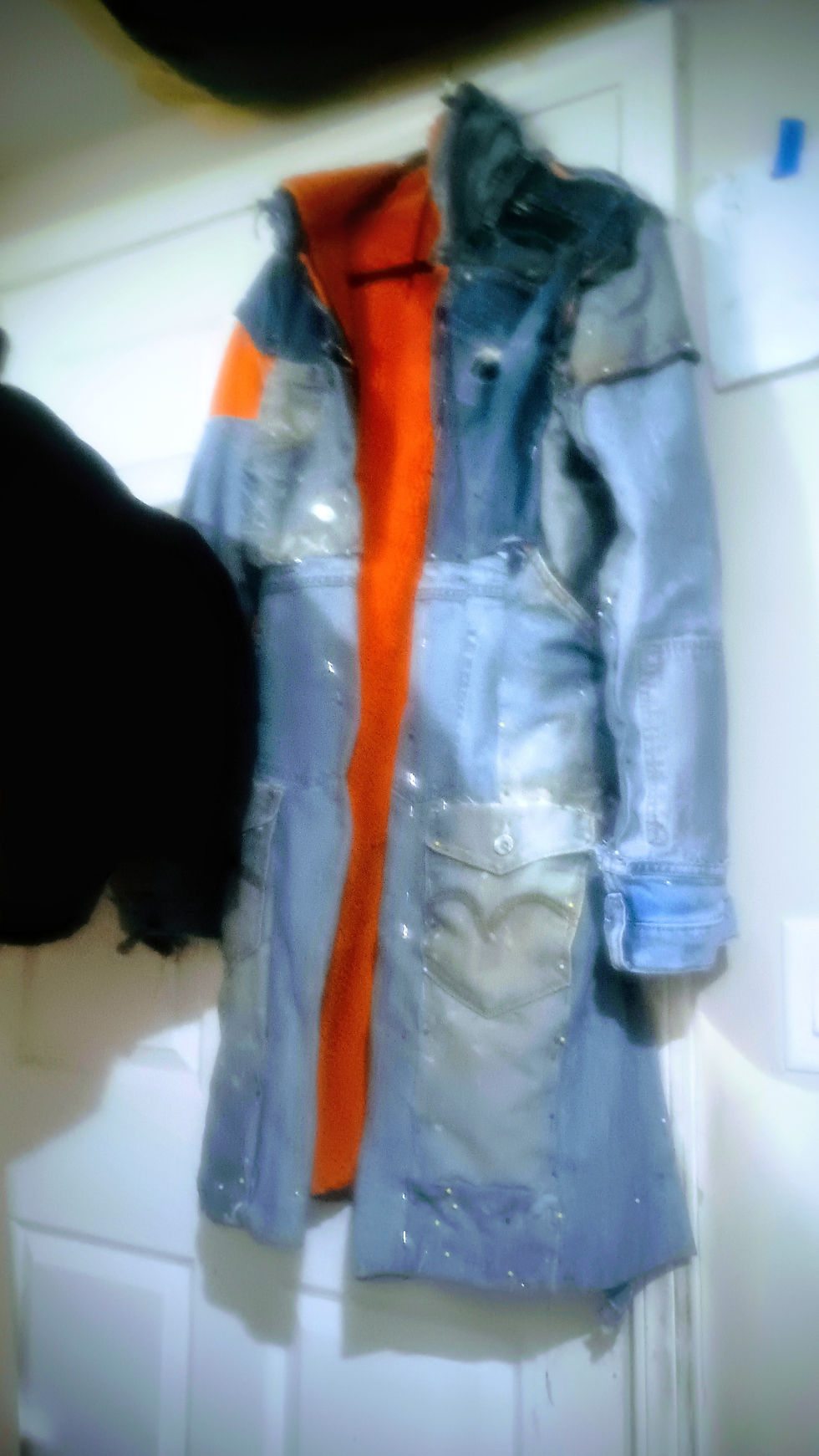 Braggacula early front view with inner red linning as inner skeleton during build up .jpeg