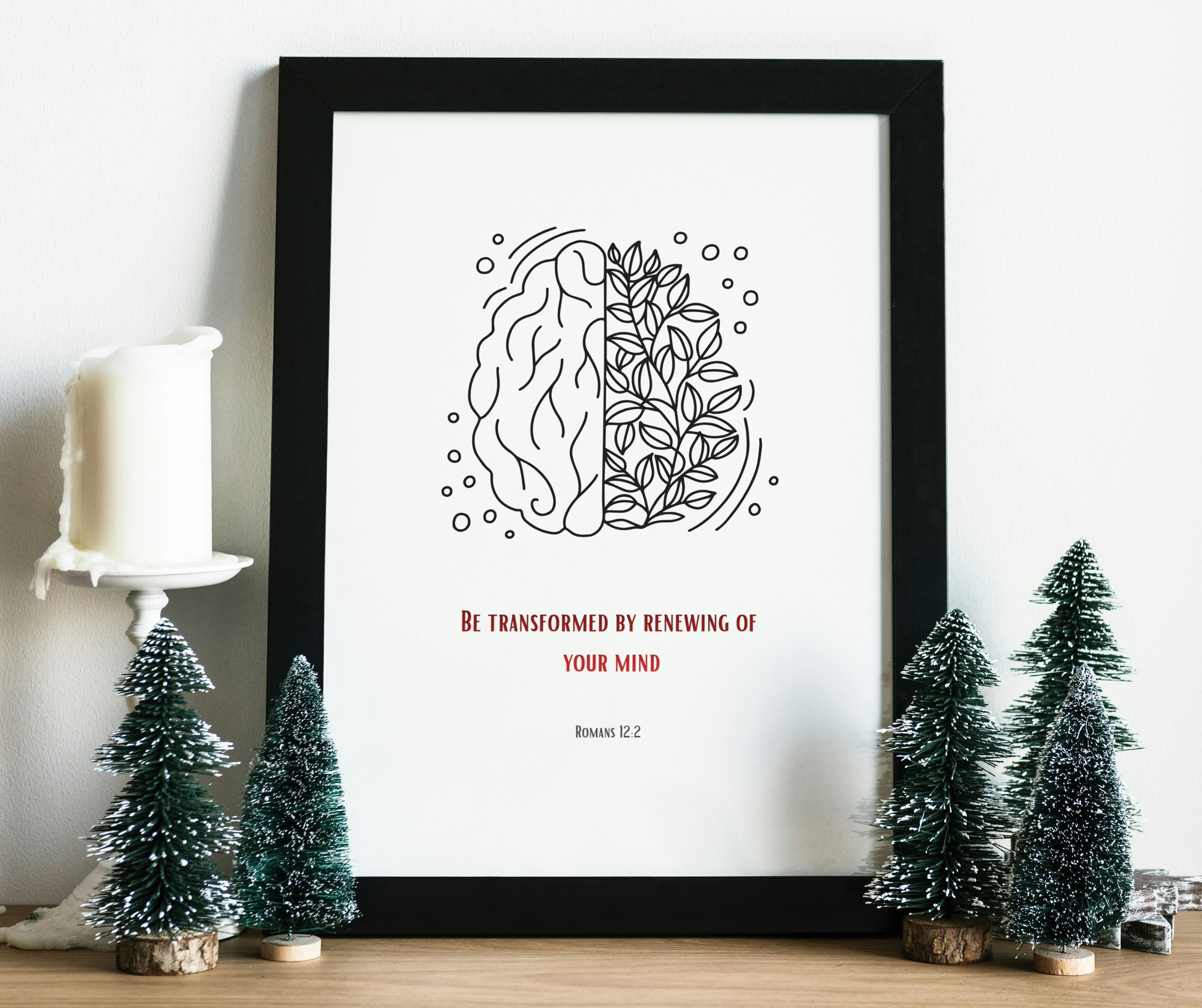 Be Transformed By Renewing Of Your Mind ! Wall Frames !