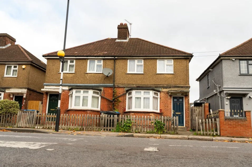 A casa da família Hodgson.