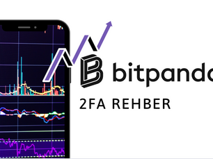 Bitpanda’da Authenticator uygulaması ile iki adımlı doğrulama kurulumu. QR kodun tarandığı ekran görüntüsü.