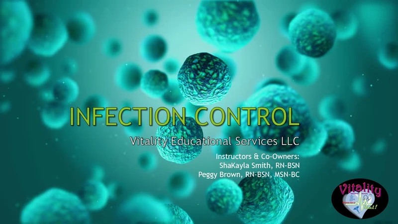Infection Control Title page for course