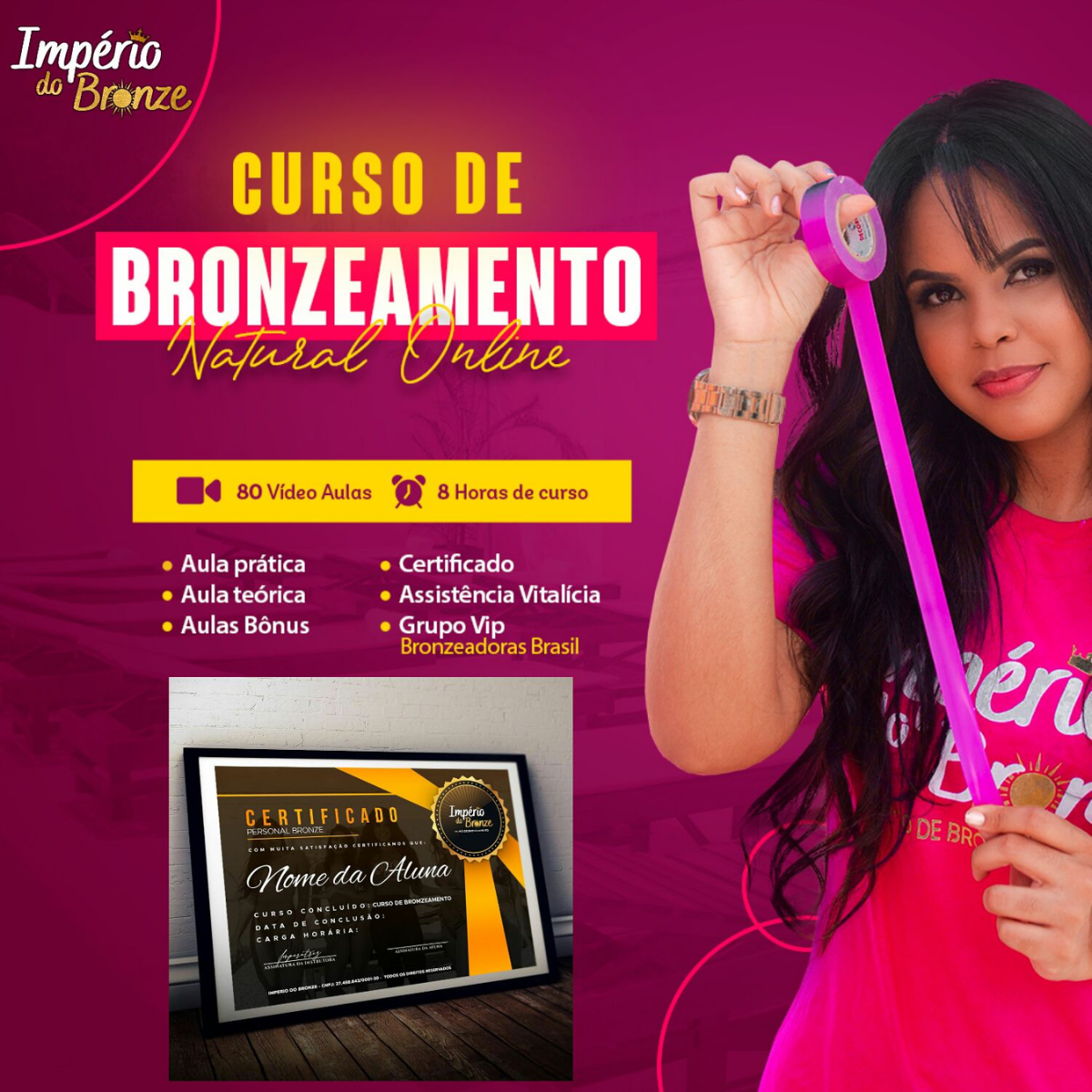 Império do Bronze - Bronzeamento Natural - Curso Online