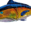 Thumbnail: Stunning Cobalt Marlin sculpture featuring a blue and gold metal flake gradient.