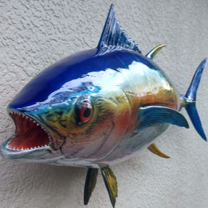Custom Yellowfin Tuna fish mount for trophy displays.