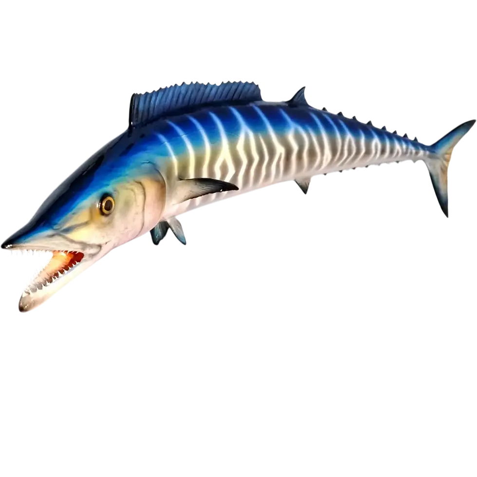 Thumbnail: 37 inch Wahoo full mount replica shown in an angled action pose.