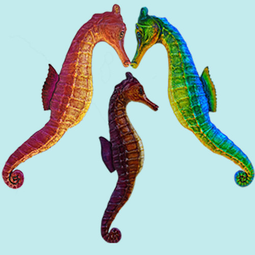 Decorative Seahorse Mounts | Hand-Painted by artist Greg Cassell