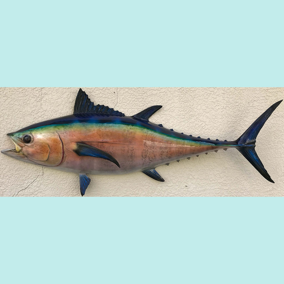Thumbnail: Hand-painted Blackfin Tuna Fish Replica available for sale, with custom airbrushing from your picture.
