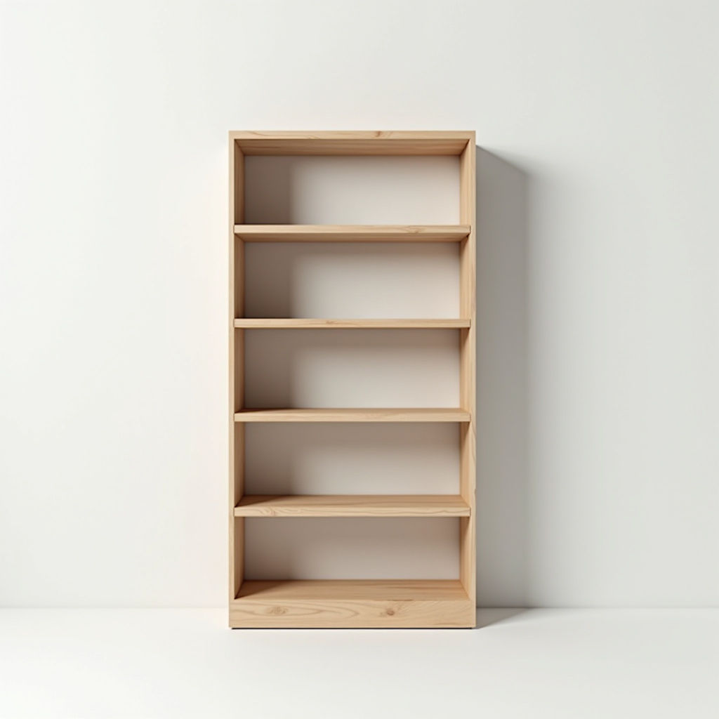 Rustic Pine Bookshelf
