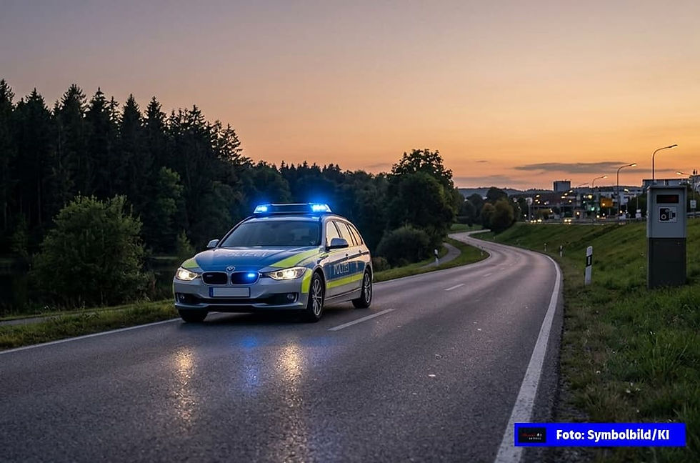 Auerbach: 167 km/h auf der B470 – Rennen vermutet
