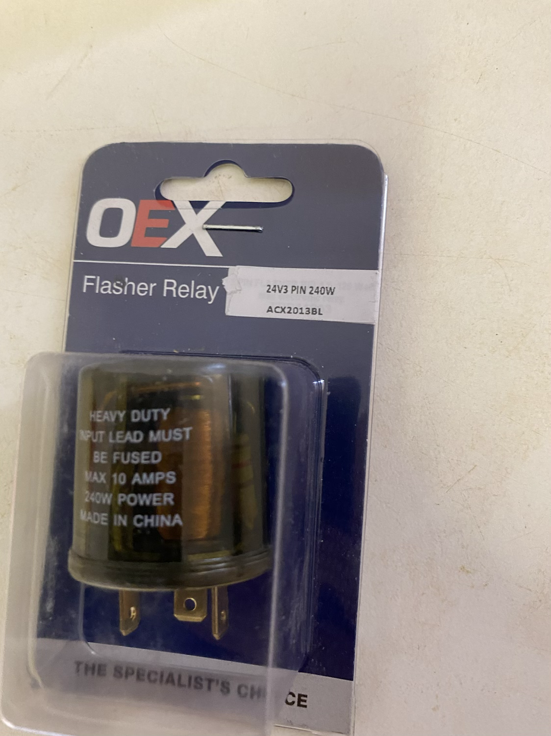 24 v electronic  3 pin flasher unit 