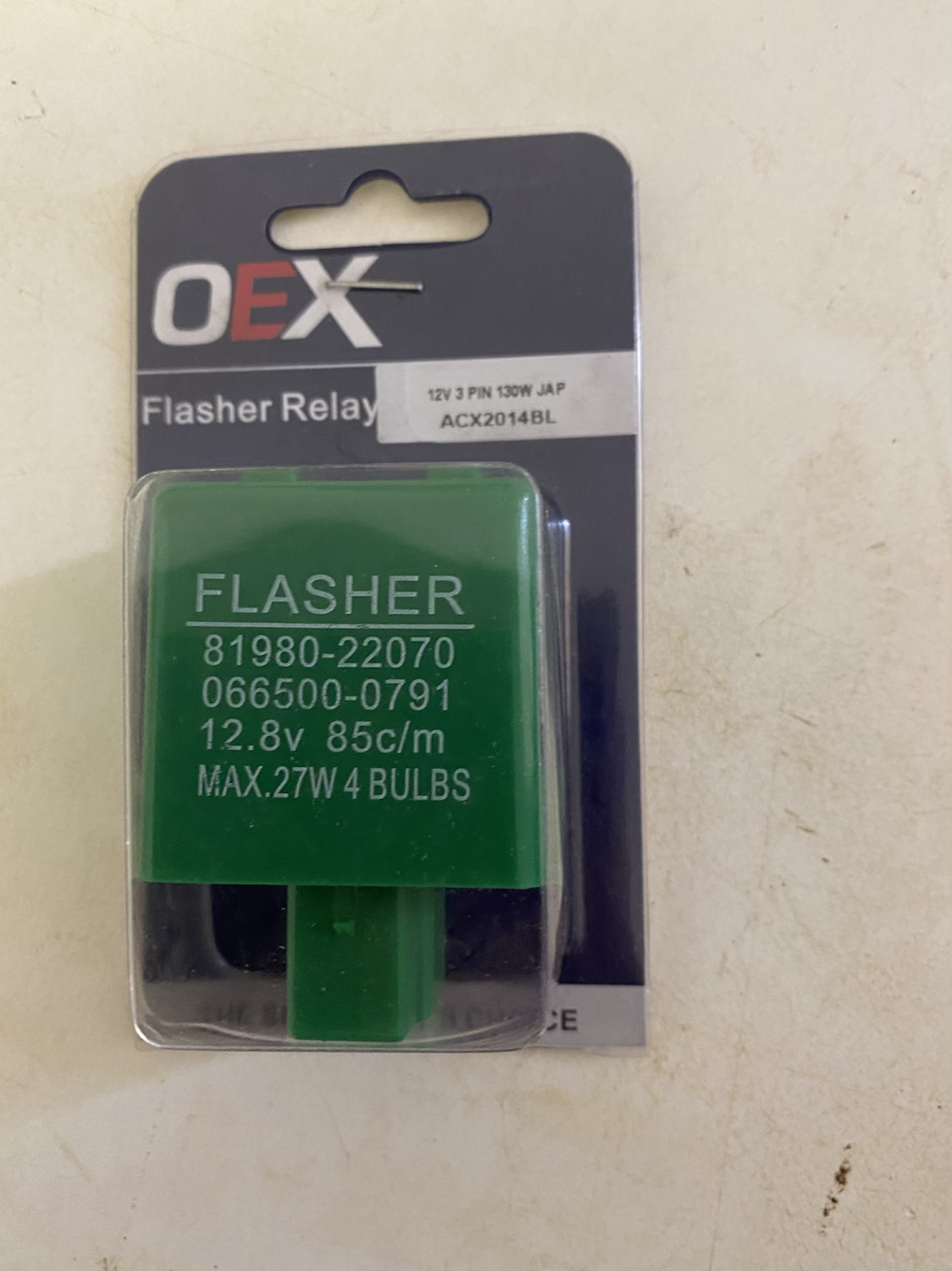 Toyota flasher unit 12 v 