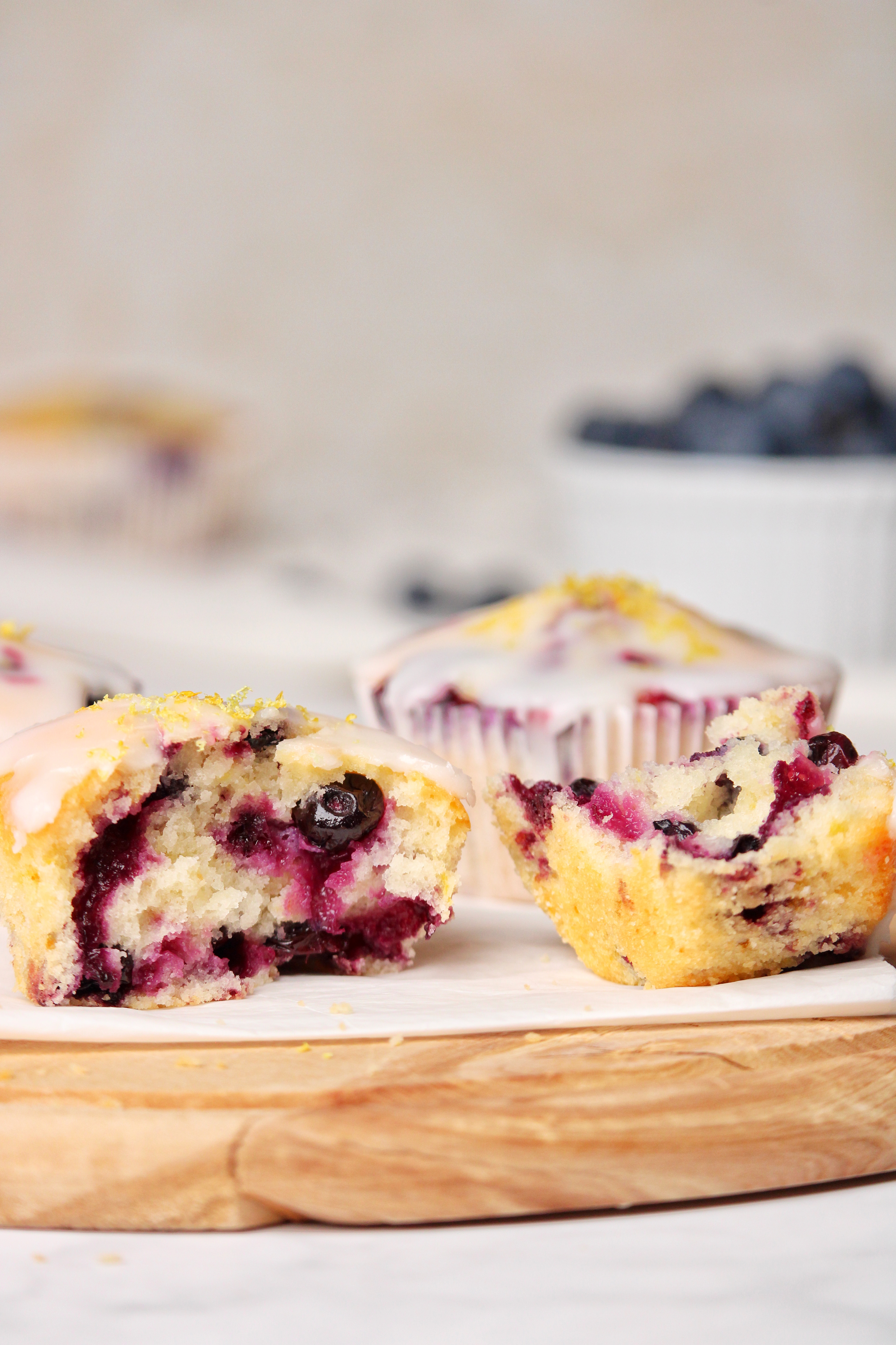 Heidelbeer-Zitronen-Muffins