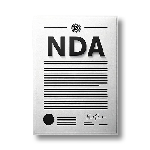 Vertraulichkeitsvereinbarung (NDA) Dokument mit Unterschrift, essentiell für den Schutz vertraulicher Informationen in Geschäftsbeziehungen und Partnerschaften.