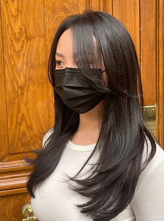 Curtain bangs