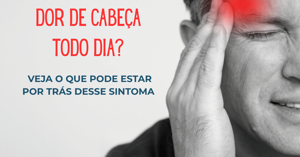 Pessoa com dor de cabeça frequente tentando manter a rotina