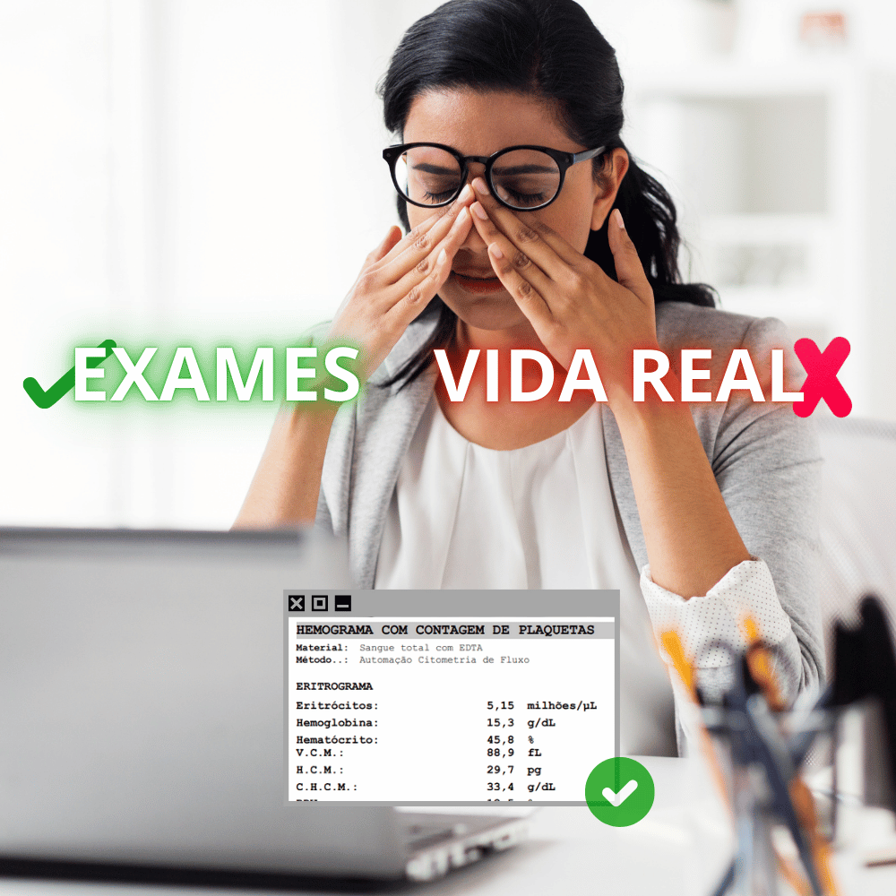Pessoa com exames normais, mas sentindo cansaço e falta de energia