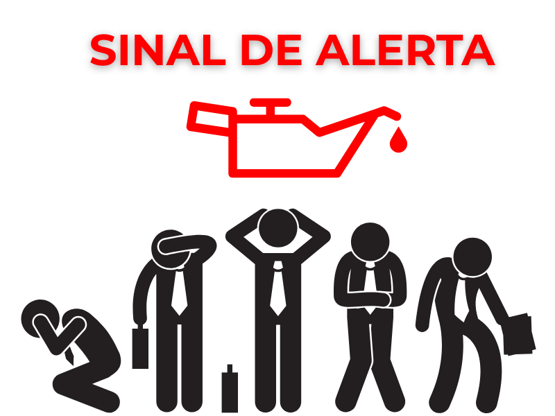 Corpo humano representado como motor com sinais de desgaste