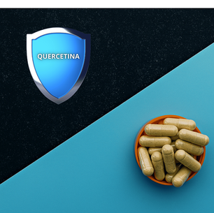 Suplemento de quercetina com vitamina C e zinco