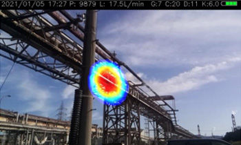 leak display example of gas leak viewer MK-750ST pic 02