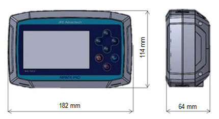 Dimension of gas leak viewer, MK-750ST