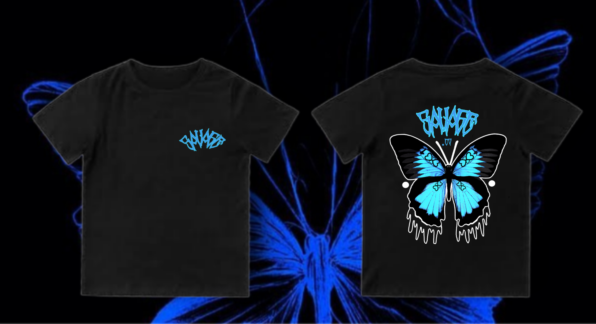 Savage Blue Butterfly T-Shirt