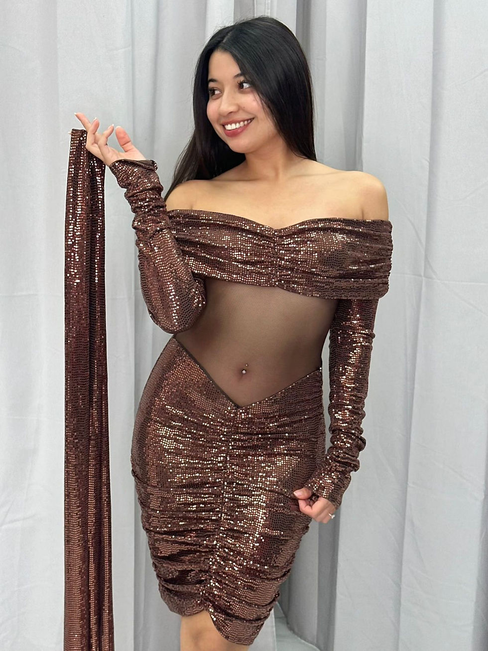 Vestido 1340 brillos