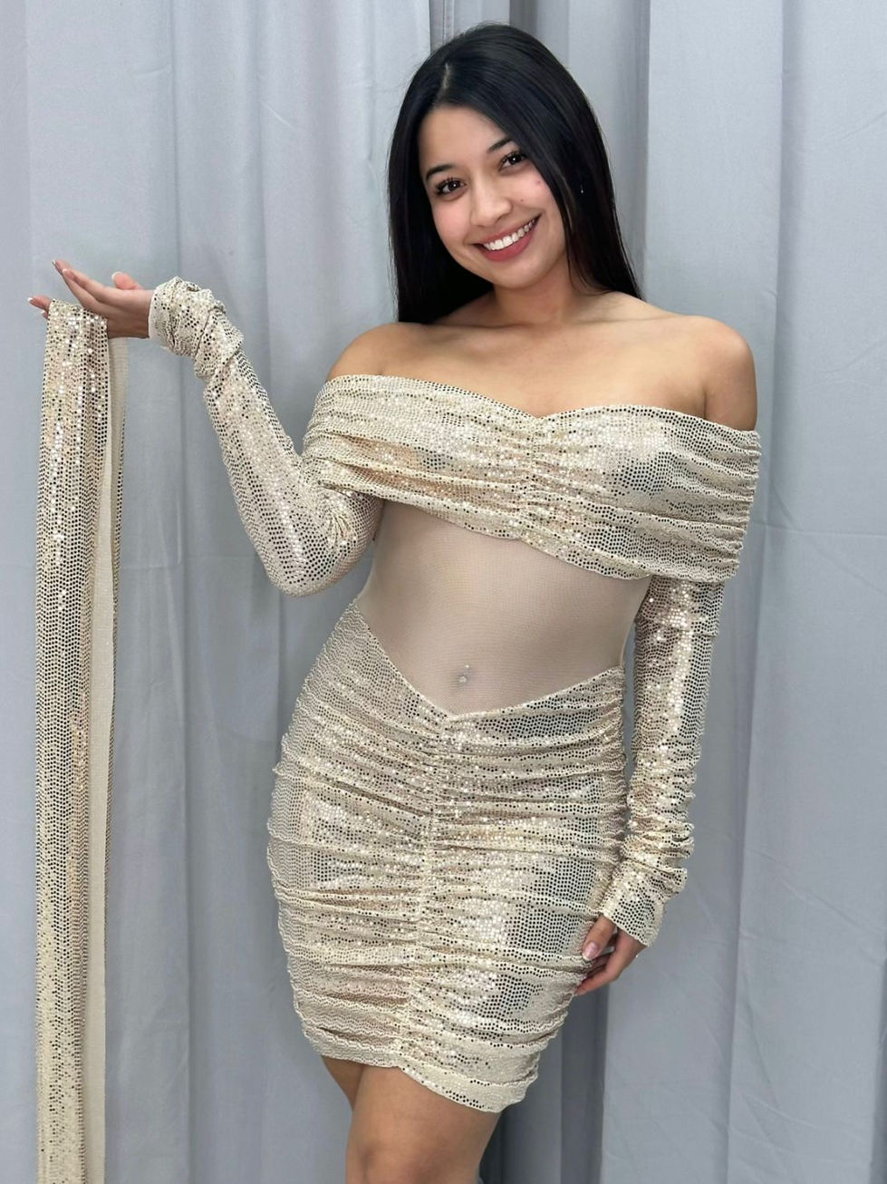 Vestido 1340 brillos