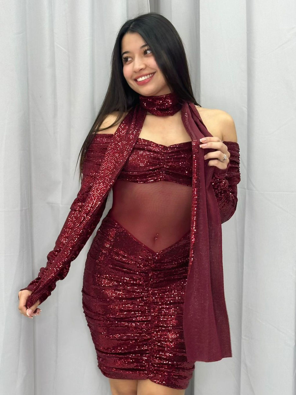 Vestido 1340 brillos