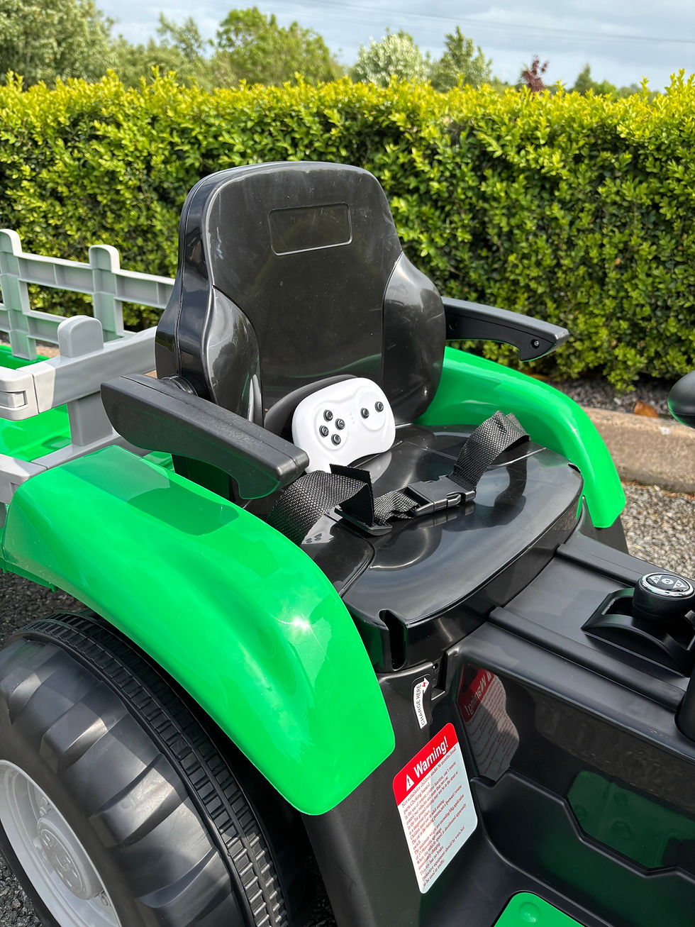 Thumbnail: AgriRider 12V Electric Ride On  Tractor & Trailer Green