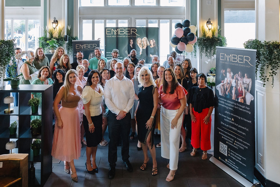 The Ember Modern Menopause Clinic team at a launch event in New Hampshire
