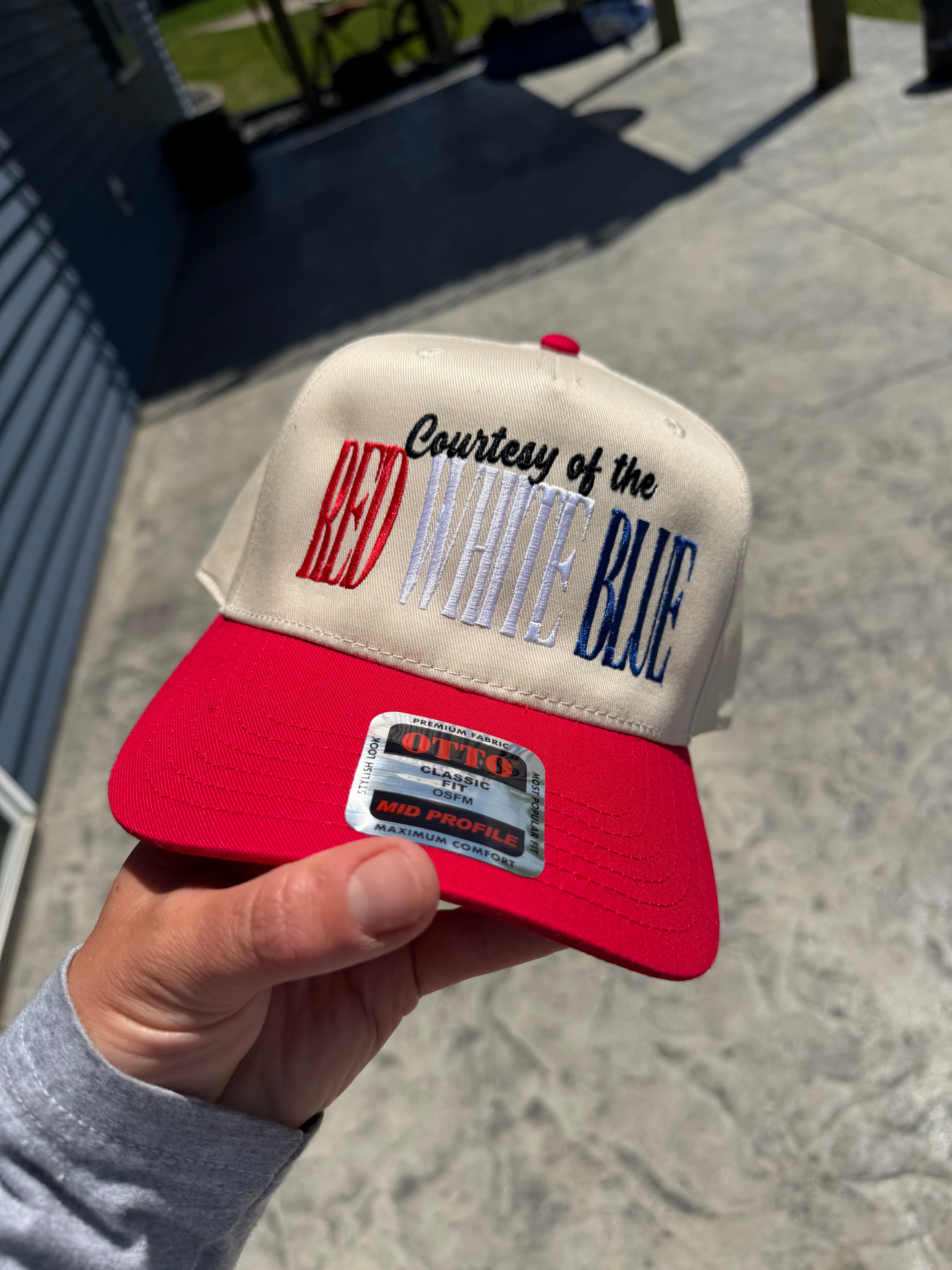 Courtesy of the RED WHITE BLUE Hat