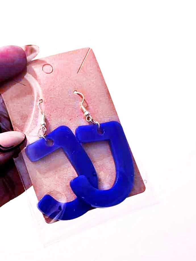 Thumbnail: Acrylic Initial Earrings