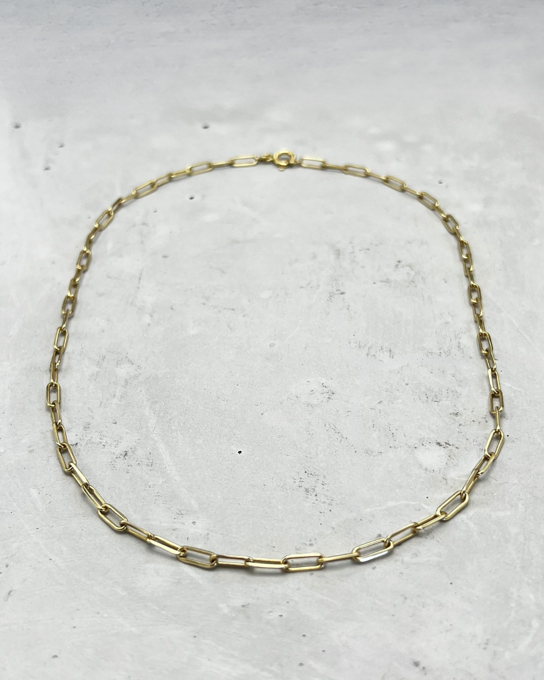 Corrente Cadeado Longo Ouro 18k