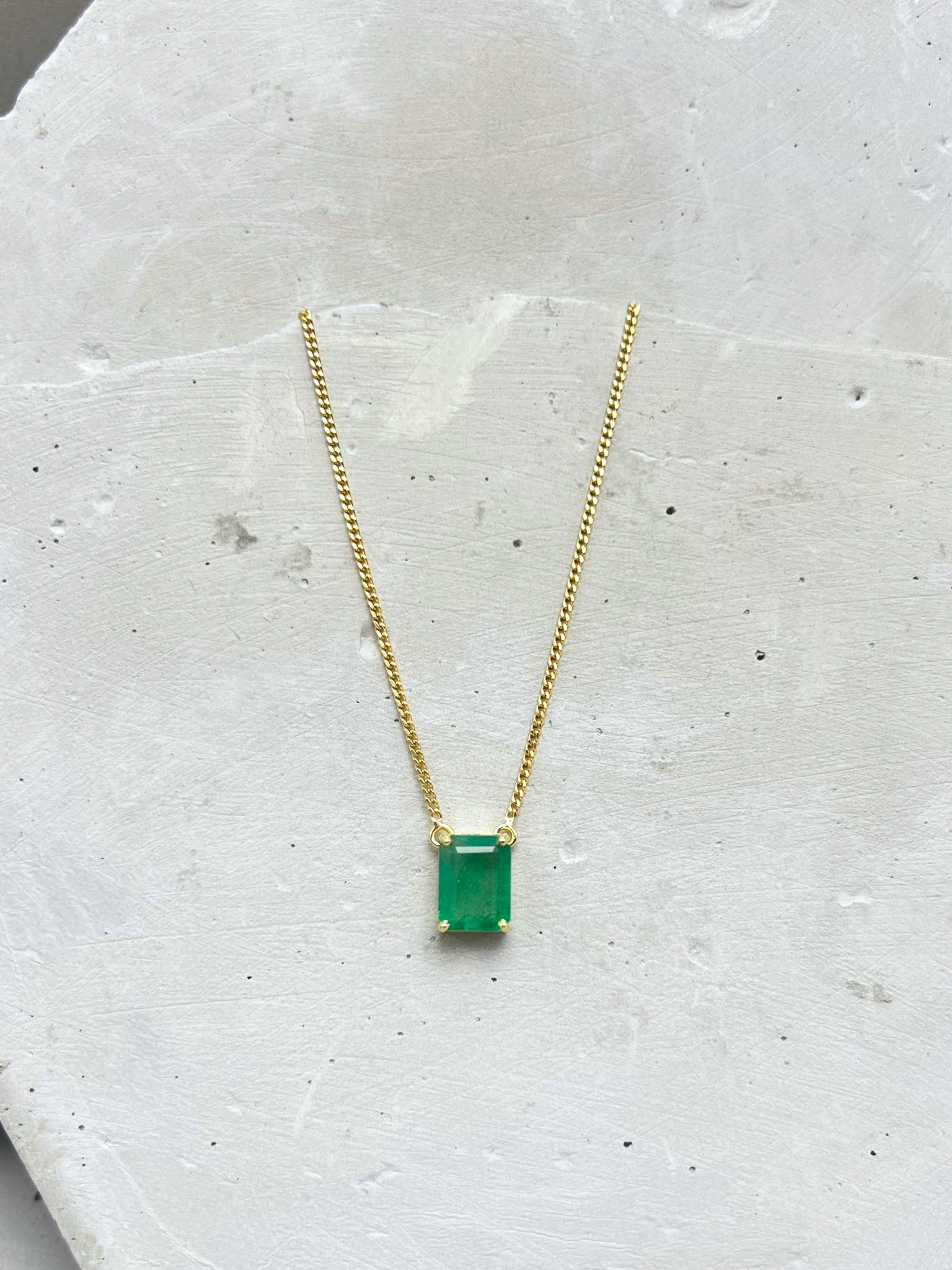 Colar Esmeralda Extra Ouro 18k