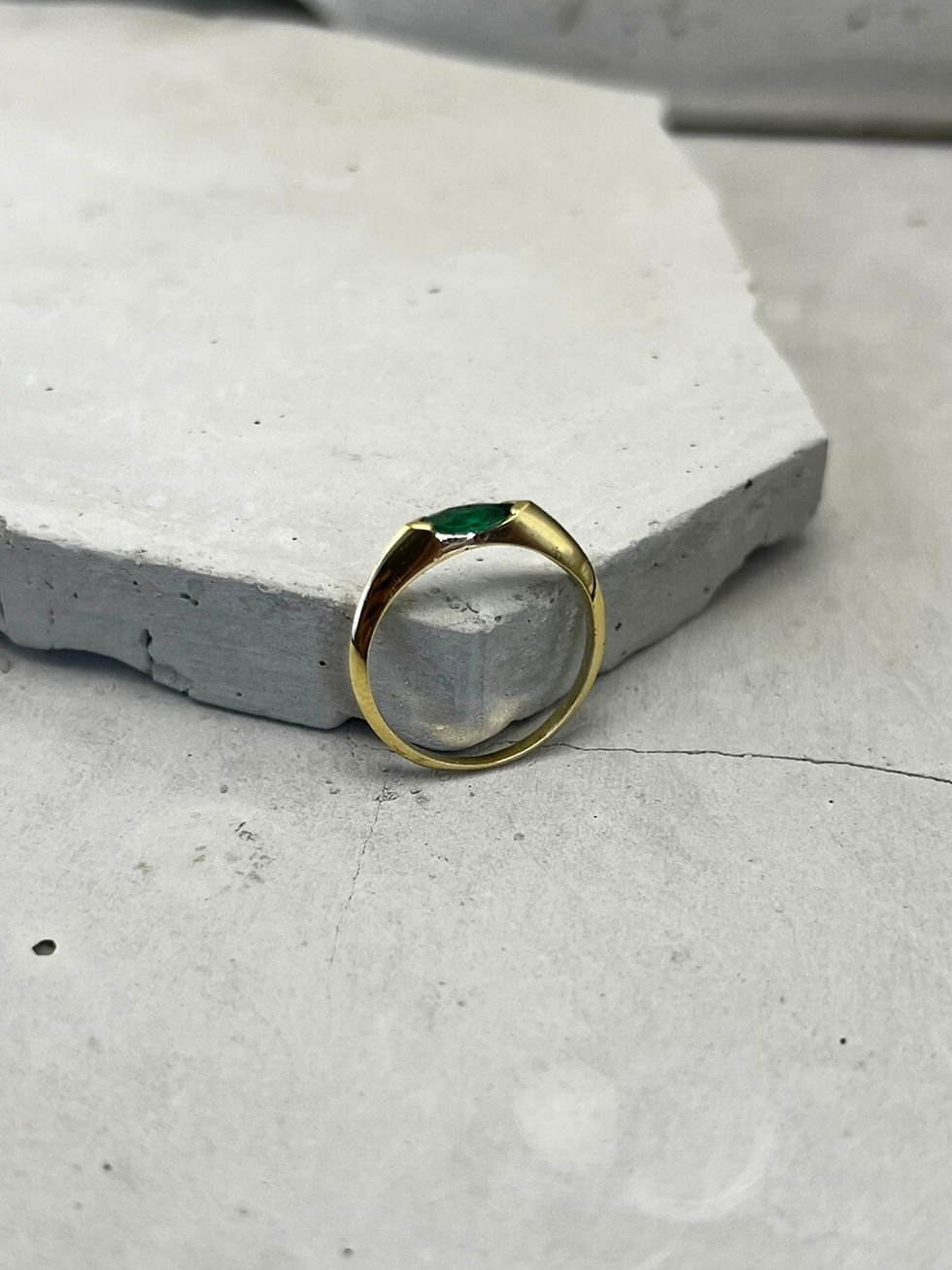 Miniatura: Aliança Solitário Amanda Ouro 18k