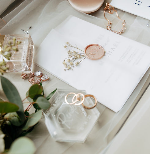 Bridal flat lay