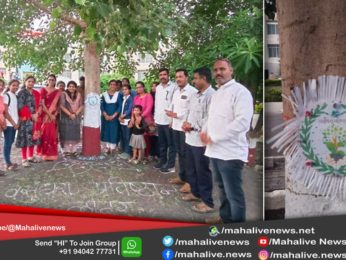 रक्षाबंधनच्या पूर्वसंध्येला जिल्हाधिकारी यांनी बांधली झाडाला राखी; वृक्ष संवर्धनाचे केले आवाहन...