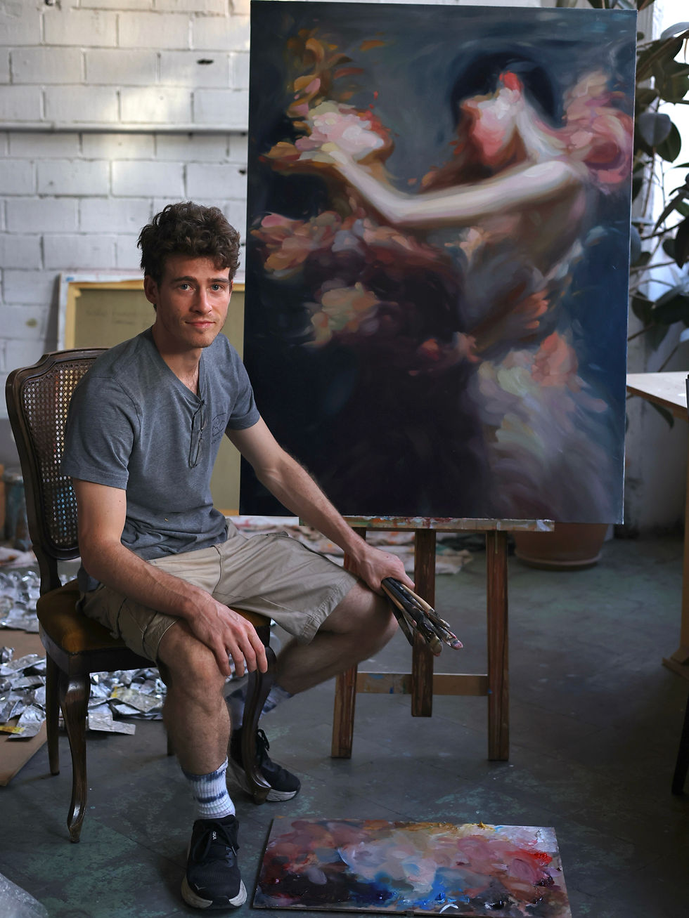Carson Butterbaugh dans son atelier
