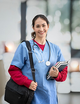 Healthcare professional participating in wound care staff education