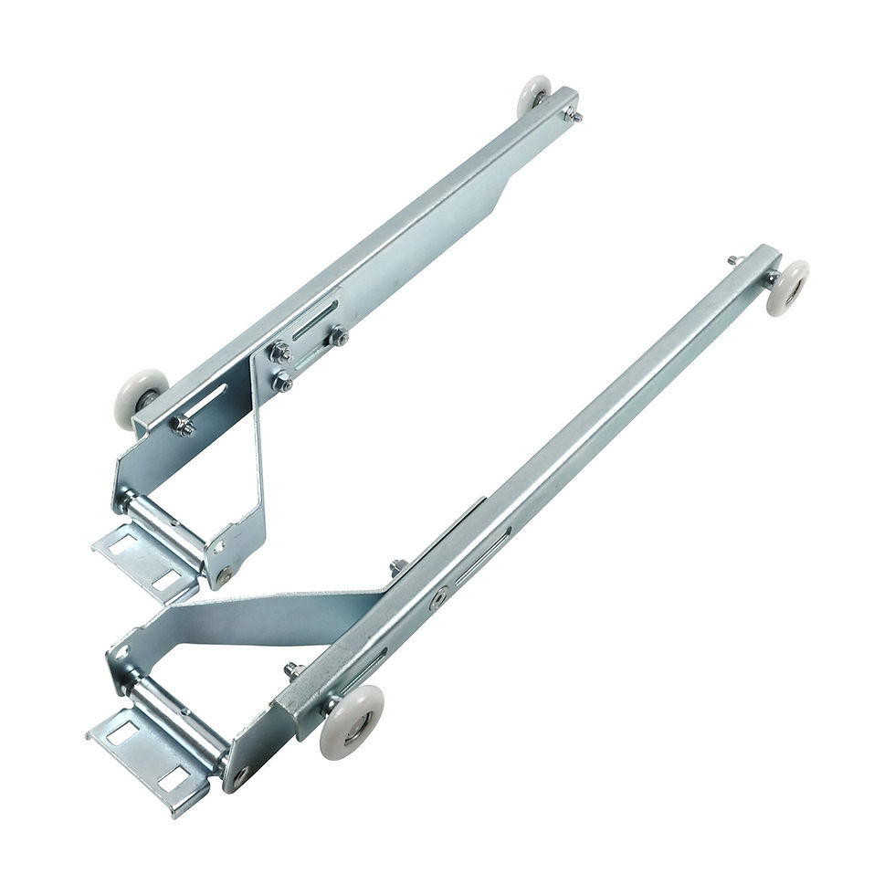 Ein Laufwagenpaar für ein Tor