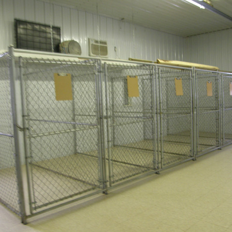 Shed Kennels across Driveway