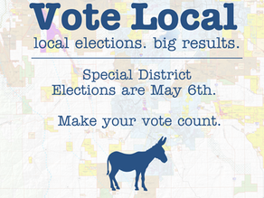 Vote Local. Special District Elections May6th