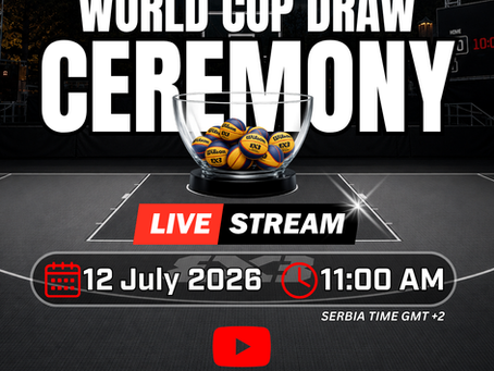 DIBF 3x3 World Cup 2026 Draw Ceremony Set for 12 July