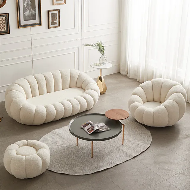 Thumbnail: Luxury Living Room Sofa Velvet Fleeced Upholster 2-3 Seater Couch 