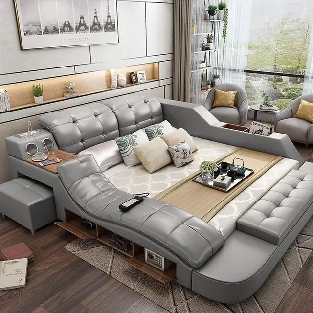 Thumbnail: Master Bedroom Smart, Luxurious, Massag, Multi-functional, Leather Bed. 