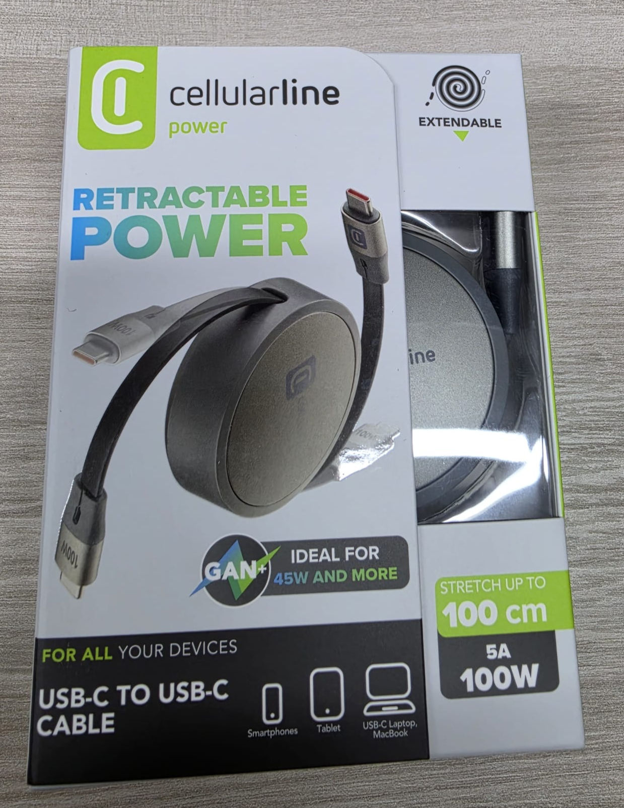 Cellularline retractable power